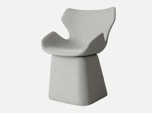 WINGS - Fabric chair with armrests _ grado design